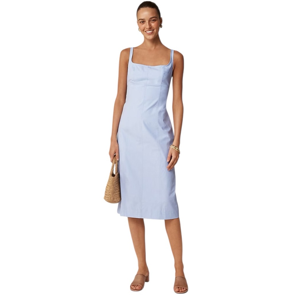 J Crew Squareneck seamed midi dress - Size 20 CK812 2025